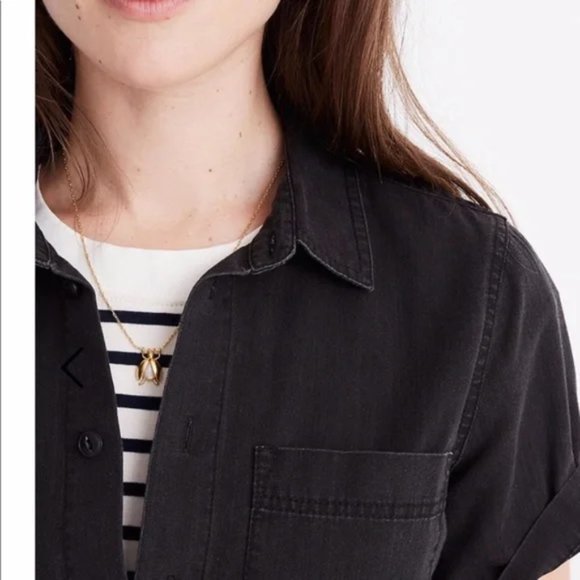 Madewell A-Line Mini Shirtdress in Colton Wash Size - Size XS - Picture 3 of 5